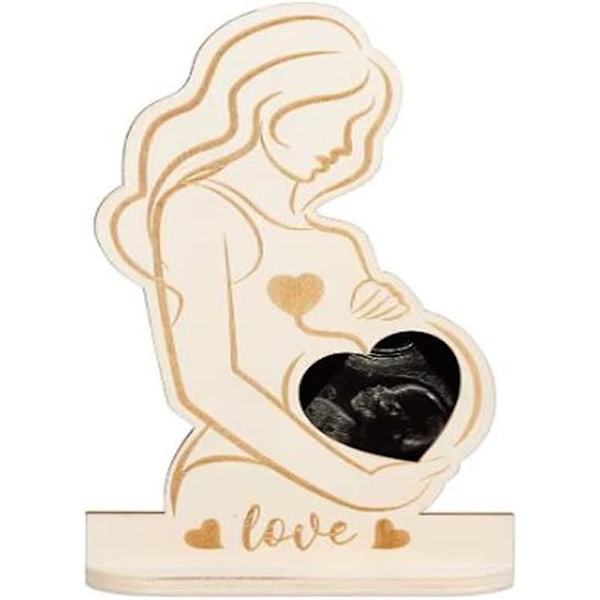 Graviditetsannonse ultralydramme stativ tre gravid mamma bump ultralyd fotoramme tre sonogram fotoramme for vordende mor