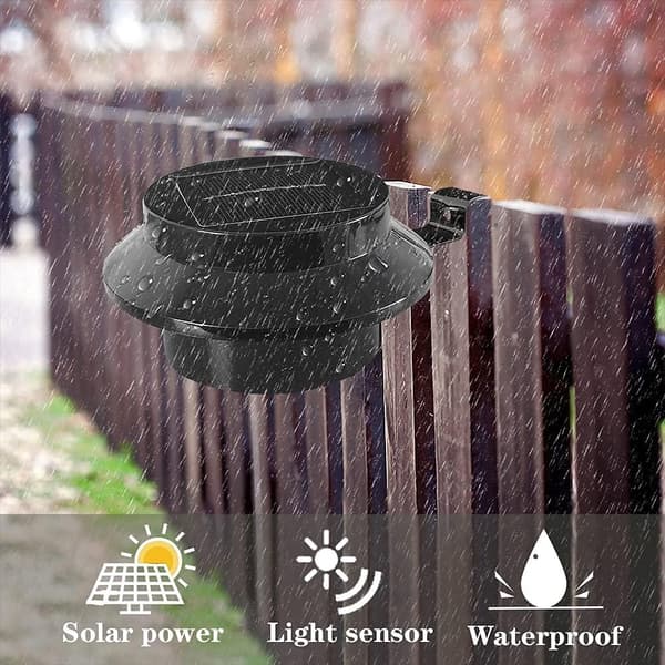 Solcellelamper - 6-pakning Vanntette solcellelamper for dekorasjon av hage, uteplass, dekk og veranda