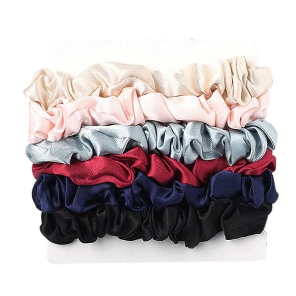 6 kpl Scrunchies Hiusdonitsit Musta Sininen Punainen monivärinen