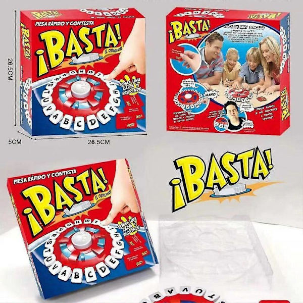 Parent-child interactive fast word game Quick thinking letter printing game Spanish version