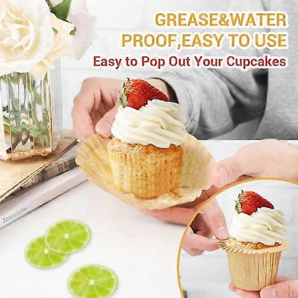 90-pack Heavy Duty Natural Paper Muffin and Cupcake Liners