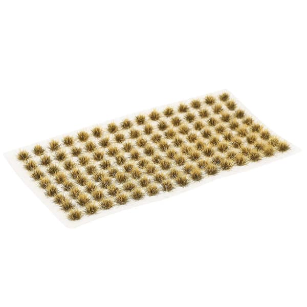 Miniature statisk græstue-model til dekoration, 1 æske khaki kunstgræs