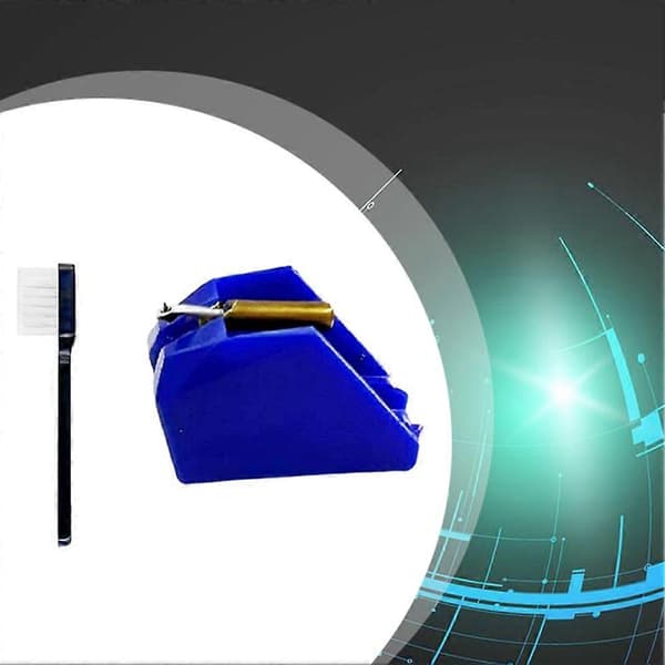 Erstatningsstift til Technics P30 EPS30CS EPS24CS EPS25CS SL-BD2 SL-DD2 pladespillerpatron med rensebørste Bleu profond