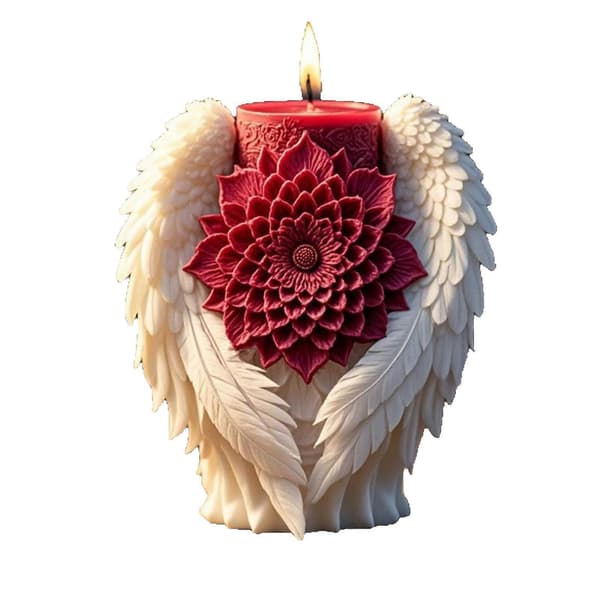 Silikoneforme 3D Blomster Vinge Lysforme Epoxyharpiksforme Håndværksforme Håndlavede Støbeforme Gipsforme Flerfarvet A
