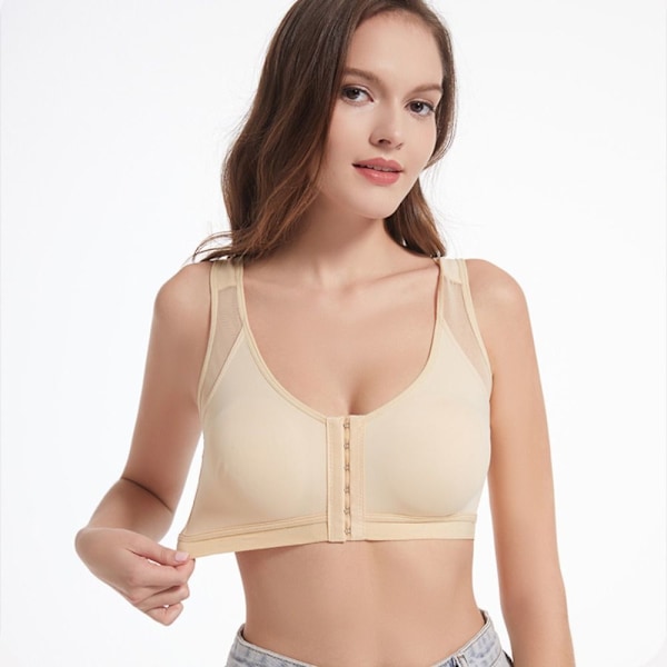 Sport BH Dam Linne Underkläder För Löp Yoga Träning Black Black XXXL