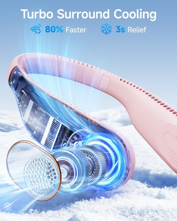 Bærbar halsventilator