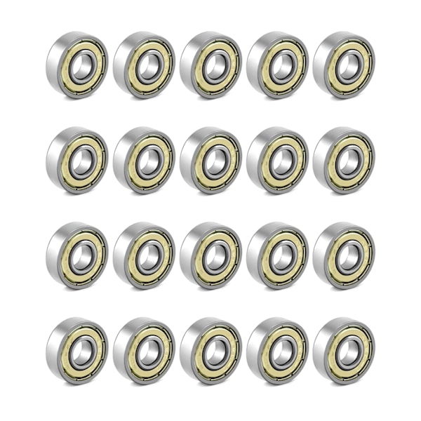 20-pack 608zz kullager, longboard rullskridskoläger, för skateboards, sparkcyklar, inline-skates, 8 mm x 22 mm x 7 mm