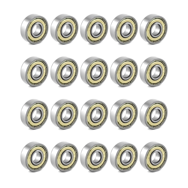 20-pack 608zz kullager, longboard rullskridskoläger, för skateboards, sparkcyklar, inline-skates, 8 mm x 22 mm x 7 mm