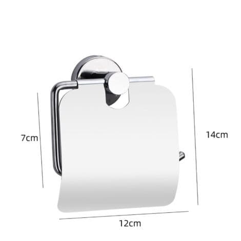 Minimalistisk og moderne toiletpapirholder i rustfrit stål med stænkbeskyttelse