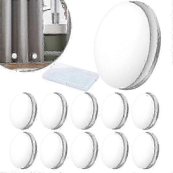 Nordiska Magnetiska Vikter för Duschdraperier, Flaggor & Utomhusfoder - Kraftiga White