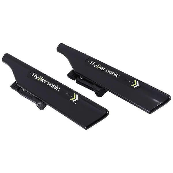 Hypersonic 2 stk. svart vindusviskerstativ vindusviskervinge vindusviskerblad spoiler mate vinge Au noir