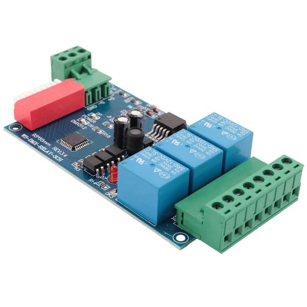 2X 3CH DMX 512 RELÆUDGANG, LED Dmx512 Controller Board, LED DMX512 Decoder, Relæafbrydercontroller