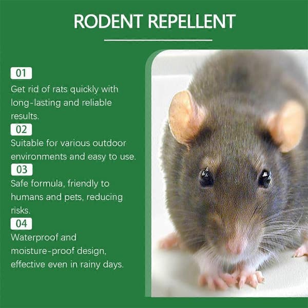 Muserepellent-spray, naturlig middel mot mus og rotter 3pcs