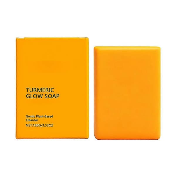 Gurkmeja & Citron Glow Tvål - Ljusgörande Tvål för Mörk Akne & Ärr E9E5 One size yellow