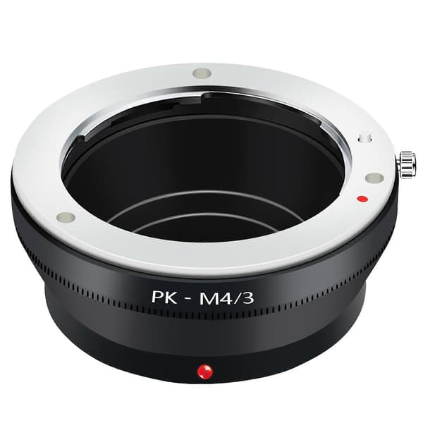 Pk-M4/3 Adapterring til Pentax Pk-objektiv til Micro 4/3 M43 kamerahus til Olympus Om-D E-M5 E-Pm2 E-Pl5 Gx1 Gx7 Gf5 G5 G3 Black