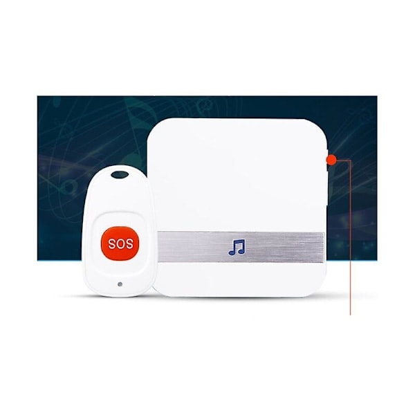 Hemalarm Trådløs Alarm Patient Ældre Personlig Alarm System Plug Version og Nødknap Pager Alarm (1 I 1)