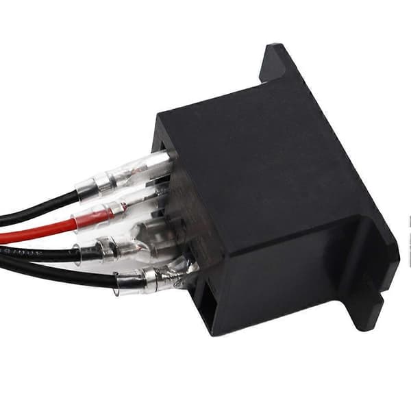 2 STK Strømrelæ SPST Spole med 8 Hurtigforbindelsesterminaler Ledninger Minirelæ HF105F-4-8X DC12V Black Dc12v