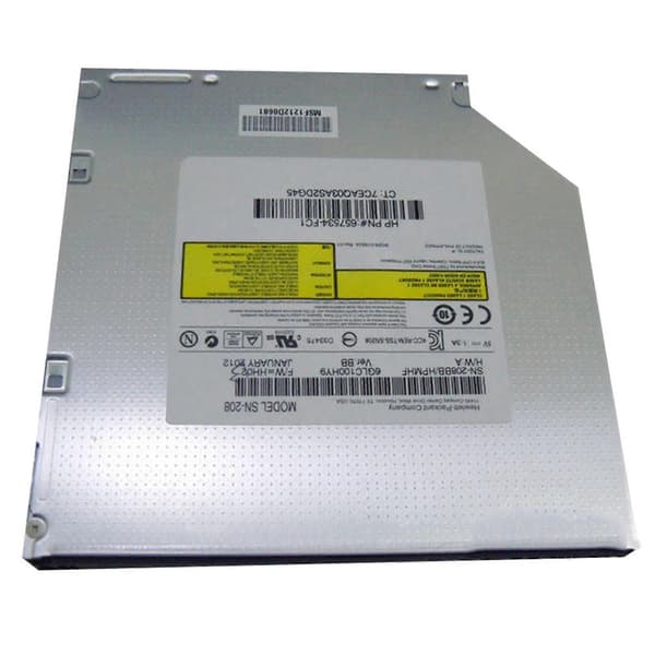 DVD CD RW-brænder 9,5 mm intern SATA optisk diskdrev bærbar computer DVD-brænder SU-208 Silver