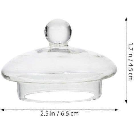 Låg til tekande i klart glas, erstatningslåg til tekande