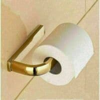 Antikk bronse toalettrullholder, 16 x 19 cm, veggdekorasjon til baderom
