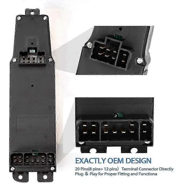 Vindusbryter og ramme 56049805ab for 2002-2009 Ram 1500 2500 3500 for 2001-2004
