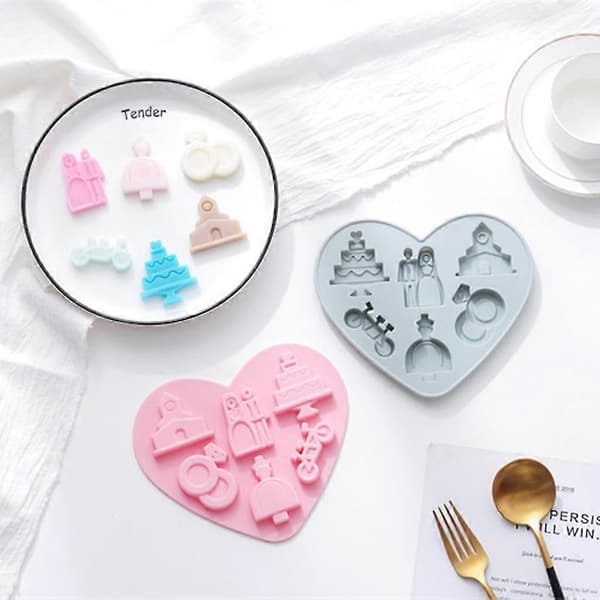 Silikon godteriform for kaker DIY dessert gelé anheng godteri puddingpasta