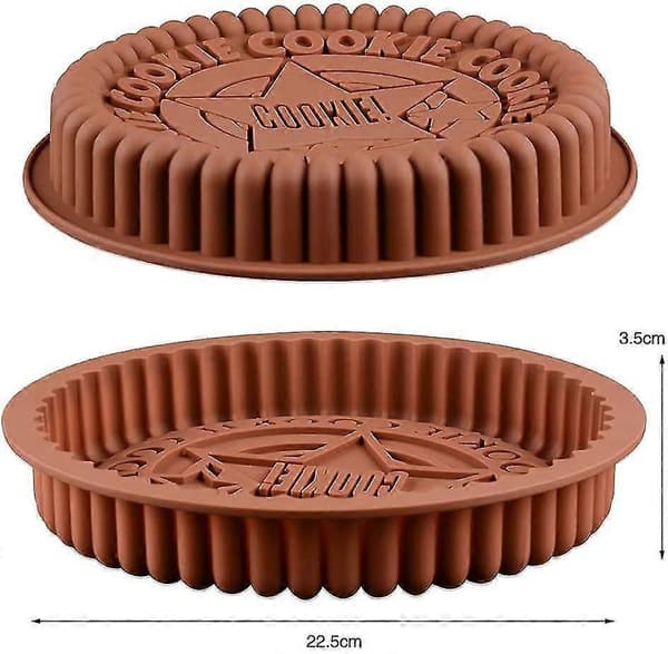 2 stk. Kæmpe Sandwich Oreo Stor Kageform 9 Tommer Rock Star Brød Bage Silikoneform (sæt Af 2, Tilfældig Farve)