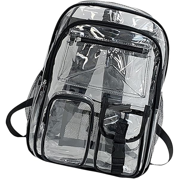 Clear School Backpack - Cute Clear School Bag | Heavy Duty School Bookbag, Large Capacity See Through Bag