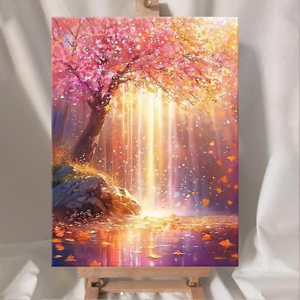 40*50 cm Pengaträd Digital Målning DIY Fyll Avancerad Graffiti J4C3 3 40*50 cm
