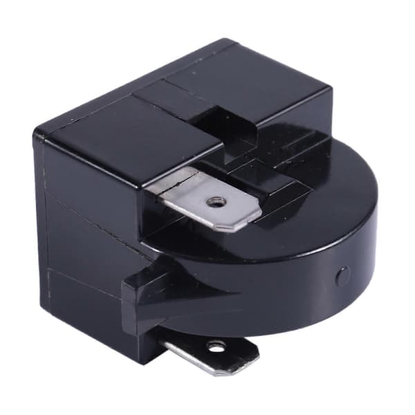 Plastkåpa 22 Ohm 2-stifts PTC-relä för kylskåp Black