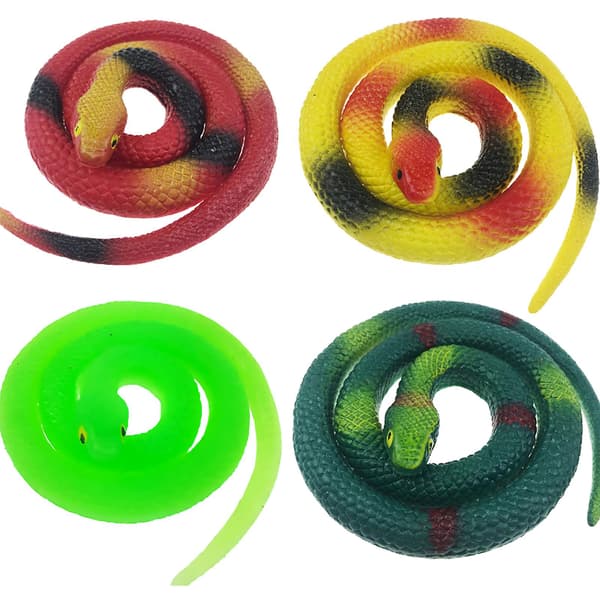 PCS Pranks Falska Gummislangar Leksaker Lätt Bärbar Ormleksak Skrämselleksak Orm Grass Snake 4PC