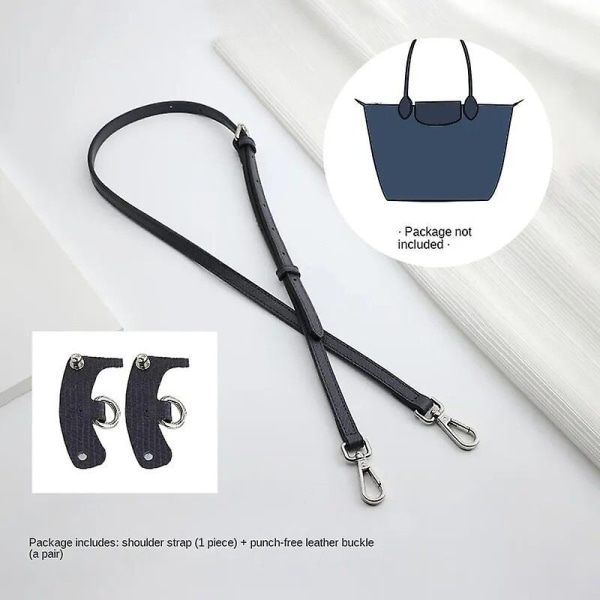 Väskrem för Longchamp Väska Transformation Tillbehör Gratis stansning för miniväska Axelrem miniväs Dark blue