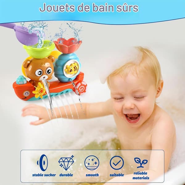 Babybadelegetøj, velegnet til badetid for babyer i alderen 1 til 3 år
