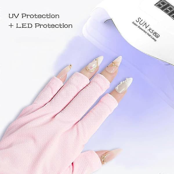 Neglekunst Handske UV-beskyttelse Handske Anti Sorte Handsker Beskyttelse Til Led Lampe Shytmv