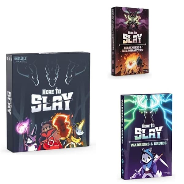 Here to Slay Seikkailuroolipeli Noppakorttipeli - 2-6 Pelaajaa