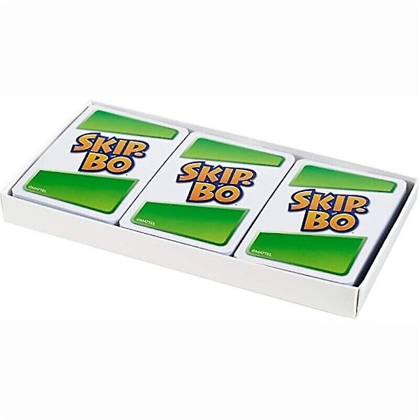 SKIP-BO Korttipeli Aikuisille Lapsille Sekvenssi Perhejuhlat Hauska Korttipeli 2-6 Pelaajalle