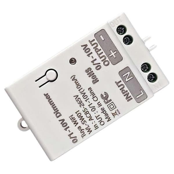 Tuya Smart 0-10V Dæmpningscontroller, Tuya WiFi Dæmpningscontroller, Smart Home DIY Afbryderrelæ White