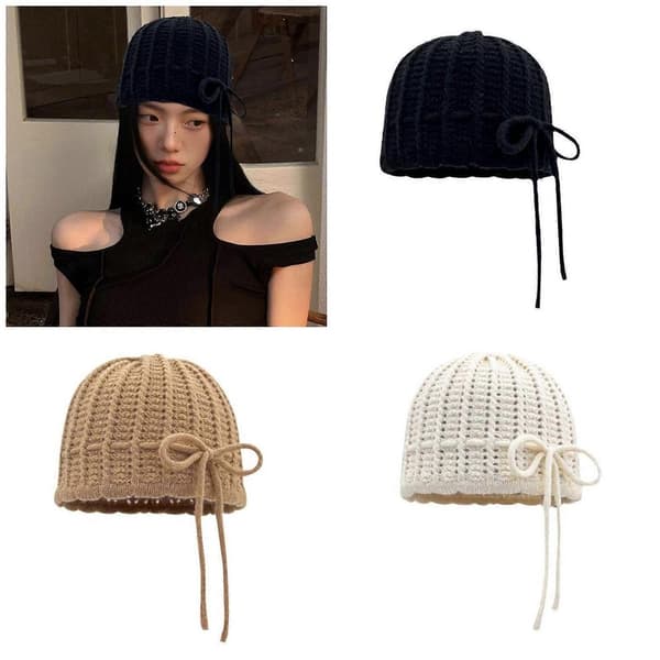 Multifunktionel sløjfehat, afslappet moderigtig hat, sofistikeret unisex hat til kvinder, piger og børn Khaki