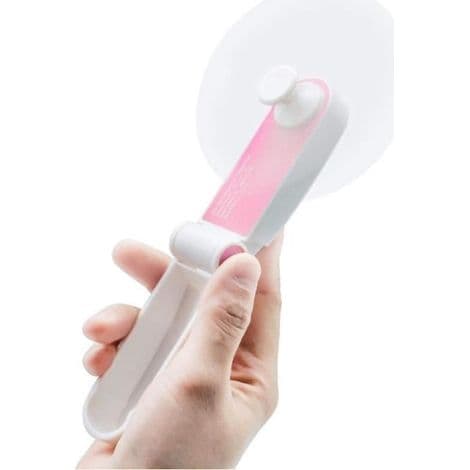 Mini bærbar vifte - Sammenleggbar - USB oppladbar - 2 hastigheter - Stillegående