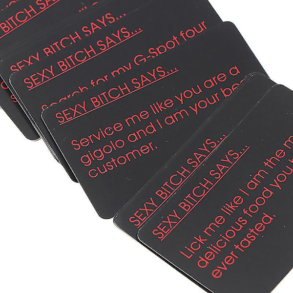 Makuuhuoneen komennot Aikuisten korttipeli Risque Fun Cards