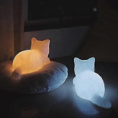 Natlampe i vinylkat, bærbar dyrelampe til soveværelset