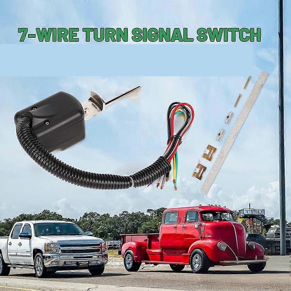 Universal 7-tråds blinklysbryter for VSM 4320-900 Signal Stat 900 Noir