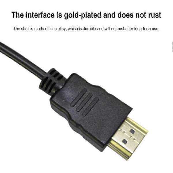 HDMI-adapterkabel til Micro USB, sort stik til videoudgang