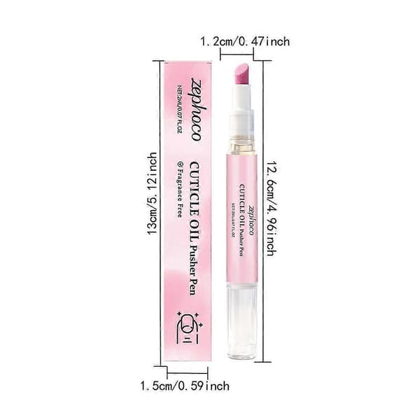 2-in-1 kynsinauhaöljykynä, kynsinauhanpoistoneste, kynsinauhan työntäjä D1V3 1pcs 2ml