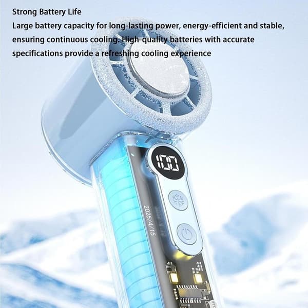 Bärbar fläkt | 100 fläkthastigheter, USB-laddning