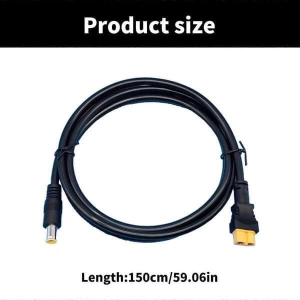 XT60 hun til DC7909 han 150 cm ladekabel til solpaneler og modelflyapplikationer Multicolor