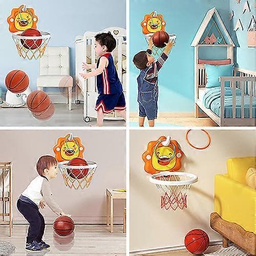 Småbarn Barn Inomhus Mini Basketkorg med Tyst Basketboll Blue