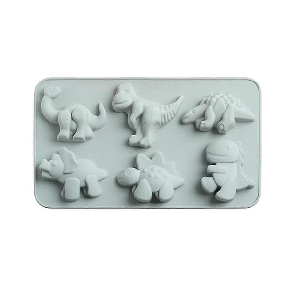 Sød Dinosaur DIY Gelé Is Chokolade Bageform Gummislik Tegneserie blue