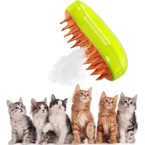 3-i-1 dampkam for katter, 3-i-1 spray massasjekam