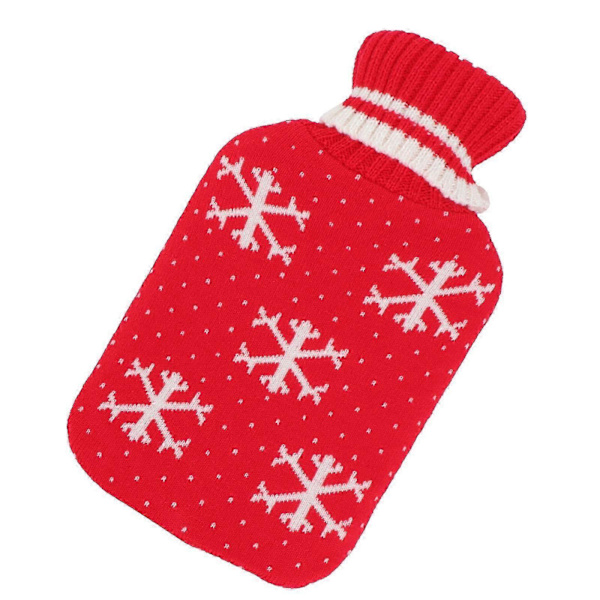 Vattenfylld Handväska 2000ml Värmeisolering Rektangulär Röd För Vinterpresenter 2Set Red 32X20CM